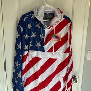 Patriotic Stars and Stripes Men's Lightweight Jacket
